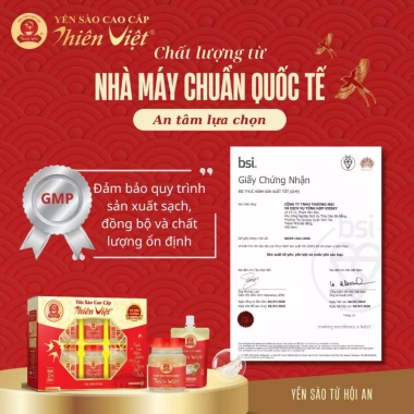 Nước Yến Sào Thiên Việt vị Đông Trùng Hạ Thảo 6 hũ 70ml Giá ưu đãi 240k tăng sức đề kháng 8