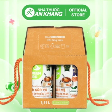 Nước yến sào và đông trùng hạ thảo Green Bird 6 chai 185ml - Giá ưu đãi 158.000, tăng sức đề kháng