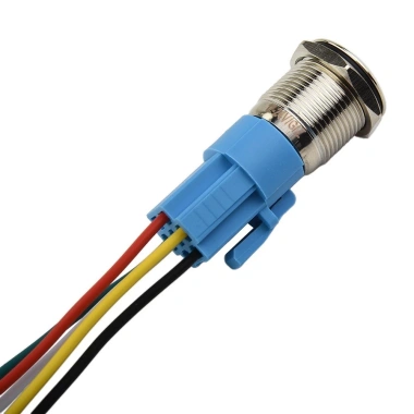 Nút ấn chốt 22mm thép không gỉ tự khóa Switch 110-220V bật tắt LED - Giá 97.414 VND - điện dân dụng - độ bền cao - đảm bảo an toàn