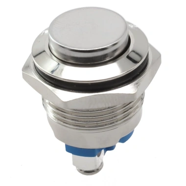 Nút ấn kim loại 12V 16mm tạm thời không công tắc, làm bằng đồng thau, độ bền cao, dễ lắp – Giá ưu đãi 31.411 VND EHES