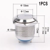 Nút ấn kim loại 12V 16mm tạm thời không công tắc, làm bằng đồng thau, độ bền cao, dễ lắp – Giá ưu đãi 31.411 VND EHES 5