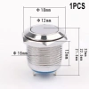 Nút ấn kim loại 12V 16mm tạm thời không công tắc, làm bằng đồng thau, độ bền cao, dễ lắp – Giá ưu đãi 31.411 VND EHES 6