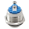 Nút ấn kim loại 12V 16mm tạm thời không công tắc, làm bằng đồng thau, độ bền cao, dễ lắp – Giá ưu đãi 31.411 VND EHES 8