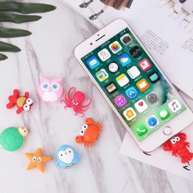 Nút bảo vệ đầu cáp sạc cho tai nghe hình thú - Giá ưu đãi chỉ 19.000 VNĐ