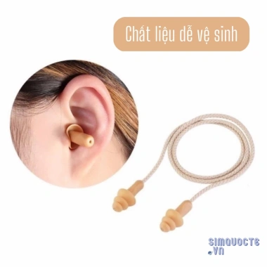Nút Bịt Tai Chống Ồn 3 Tầng Lọc Âm Silicone êm Ái Dây Chống Rơi Giá 13.900₫