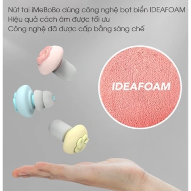 Nút bịt tai iMeBoBo Cà Rốt Dễ Thương 2.024 - Chống ồn IDEA Foam, giảm tiếng ồn, giá chỉ 160.000₫