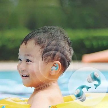 Nút Bịt Tai Silicone 3 Lớp Chống Nước, Chống Ồn, Thích Hợp Trẻ trên 10 tuổi & Người Lớn -45k