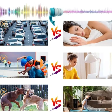 Nút Bịt Tai Silicone 3 Lớp Chống Nước, Chống Ồn, Thích Hợp Trẻ trên 10 tuổi & Người Lớn -45k
