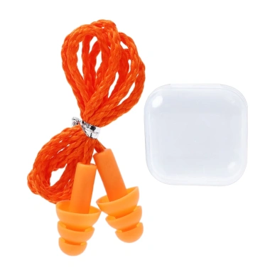 Nút Bịt Tai Silicone Mềm Chống ồn, Chống nước + Dây Nylon - Du lịch, Chụp ảnh, Học 10