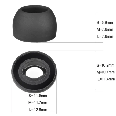 Nút bọc đầu tai nghe chống rơi màu đen, xám, tím cho Samsung Galaxy Buds Pro - Giá chỉ 47.080₫ 2