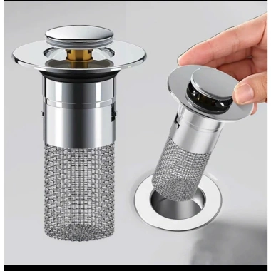 Nút chặn thoát nước Lavabo lõi đồng - ngăn mùi, lưới lọc rác, thoát nhanh, lắp đặt dễ dàng - chỉ 25.000₫