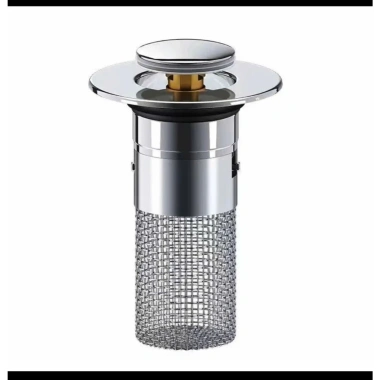 Nút chặn thoát nước Lavabo lõi đồng - ngăn mùi, lưới lọc rác, thoát nhanh, lắp đặt dễ dàng - chỉ 25.000₫