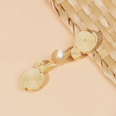 Nút Đường Ngọc Hạt Ruyi Sườn Xám Đĩa Khóa - Phụ kiện quần áo dân tộc chất lượng 5