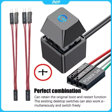 Nút nguồn PC DCP LED ngoài case - Tích hợp bo mạch chủ, giá ưu đãi 35.300₫ 5