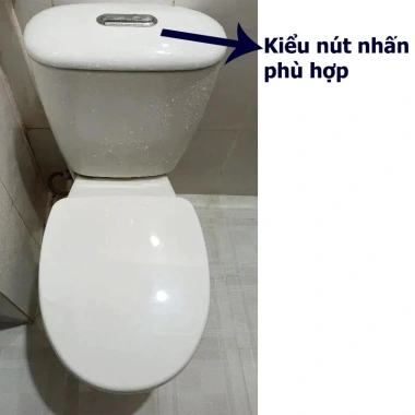 Nút nhấn xả nước bồn cầu oval dài 11cm Giá chỉ 46.000 VND giảm mạnh 3