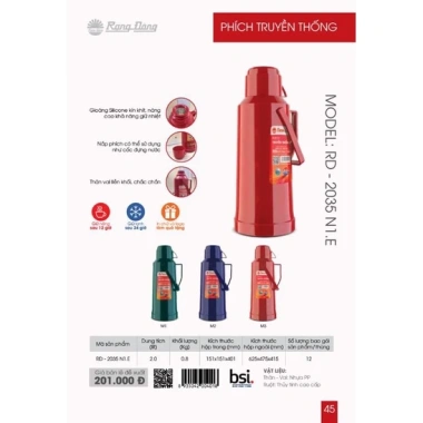 Nút nhựa phích xuất khẩu 2L Rạng Đông 2.035N1.E - Giá 20.000đ, chất lượng cao, tiết kiệm