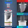 Nút silicone bịt lỗ thoát nước - Ngăn mùi, chống trào ngược, lẫy van một chiều, 41.299₫ 9