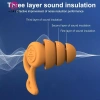 Nút tai 3 lớp Springevenstar silicone tái sử dụng - Giảm tiếng ồn ngủ, bơi, bảo vệ thính giác - 47.960 VND