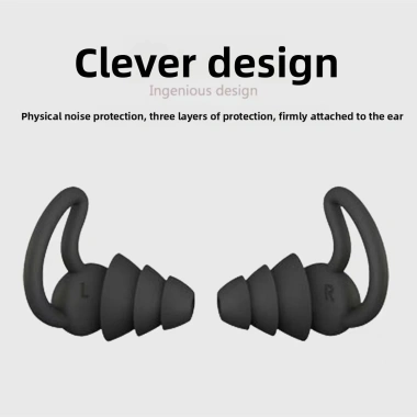 Nút tai chống ồn 3 lớp, chụp ngủ, bơi - Đỏ/Đen/Trắng, giá ưu đãi 95.700₫