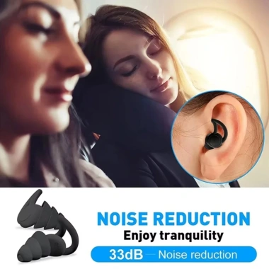 Nút tai chống ồn 3 lớp, chụp ngủ, bơi - Đỏ/Đen/Trắng, giá ưu đãi 95.700₫