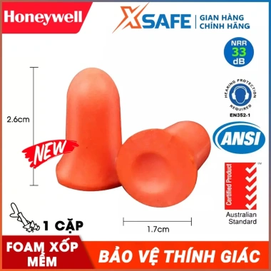 Nút tai chống ồn Honeywell Max1d 29dB - Bảo hộ lao động, học tập, nghỉ ngơi - Giá chỉ 8.000₫