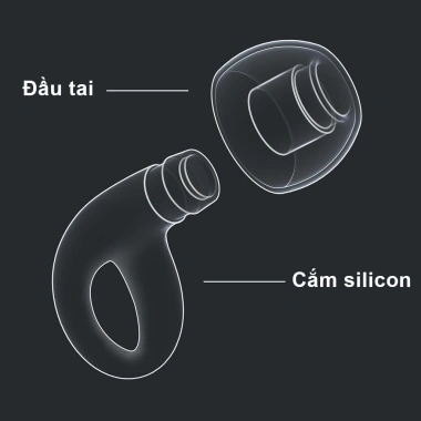 Nút tai giảm tiếng ồn 30dB tự nhiên, silicon tái sử dụng, 4 kích cỡ - ngủ, tập trung, du lịch, bảo vệ thính giác - 149k