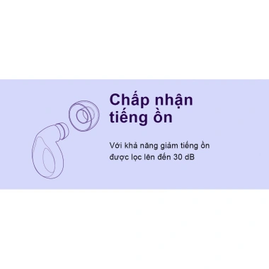 Nút tai giảm tiếng ồn 30dB tự nhiên, silicon tái sử dụng, 4 kích cỡ - ngủ, tập trung, du lịch, bảo vệ thính giác - 149k