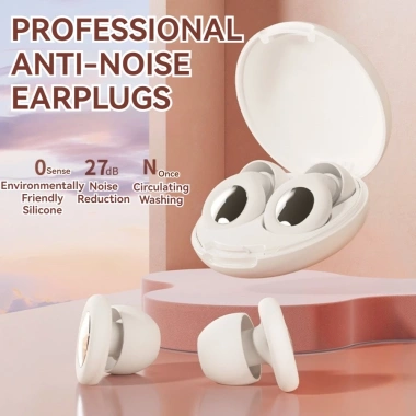Nút tai khử tiếng ồn silicon siêu mềm, giảm 27dB, tái sử dụng cho ngủ, làm việc, học tập - 110k 3