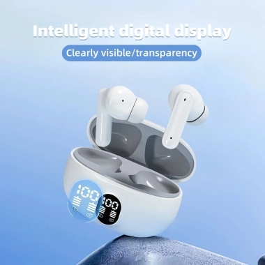Nút tai KY5 Pro màn hình kỹ thuật số, pin lâu, Bluetooth không dây cảm ứng, gọi – Giá 69.999₫ 3