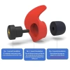 Nút tai ngủ silicon đen cách âm giảm tiếng ồn, bọt mềm, 1 hộp - Giá ưu đãi 6