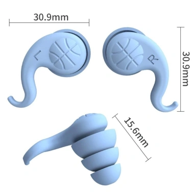 Nút tai ngủ Yunaun silicone cách âm, chống thấm nước, giảm tiếng ồn, tái sử dụng – thích hợp bơi lội, thể thao dưới nước – 44.440₫