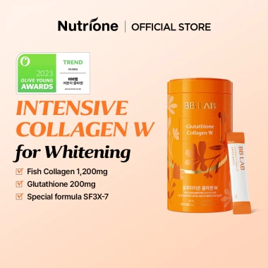 NUTRIONE BB LAB Glutathione Collagen W 30 que 2g - Dưỡng da, tăng sức kháng, giảm 22%