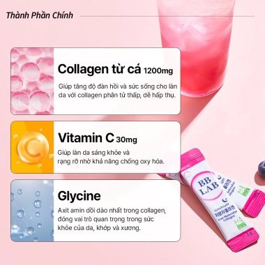 NUTRIONE BB LAB Halal Good Night Collagen 2g x 30 que - Ngủ ngon, da mịn, 1 hộp