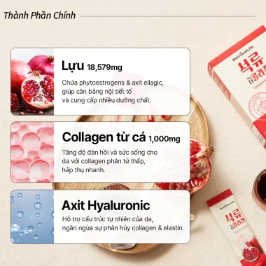NUTRIONELIFE Thạch Collagen Lựu 20g x 14 que - Collagen dưỡng da, tăng độ đàn hồi, giảm nếp nhăn, giá ưu đãi 605.000₫ 4