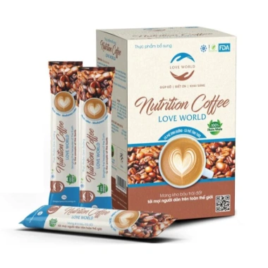 NUTRITION COFFEE LOVE WORLD - Kiểm soát cân nặng, giảm mỡ, 15 gói hộp, giá 330k sỉ 280k 7