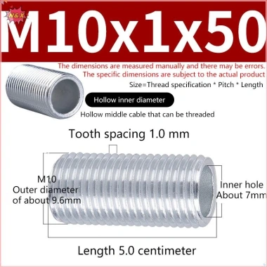 N&X 10 Cái M10 Ống Răng – Ống Vít Đai, Ốc Mũ Đèn, Mạ Kẽm, Cố Định – Giá 29.810₫ 10