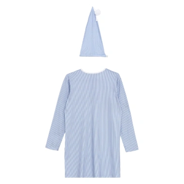 Nyeemya Bộ 2 Miếng Trẻ Trai Giáng Sinh Pyjama Dài Tay, Pompom Mũ, Điều Chỉnh Ngủ Homewear 3