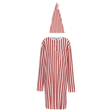 Nyeemya Bộ 2 Miếng Trẻ Trai Giáng Sinh Pyjama Dài Tay, Pompom Mũ, Điều Chỉnh Ngủ Homewear 7