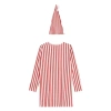Nyeemya Bộ 2 Miếng Trẻ Trai Giáng Sinh Pyjama Dài Tay, Pompom Mũ, Điều Chỉnh Ngủ Homewear 8