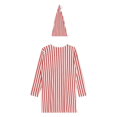 Nyeemya Bộ 2 Miếng Trẻ Trai Giáng Sinh Pyjama Dài Tay, Pompom Mũ, Điều Chỉnh Ngủ Homewear 8