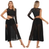 Nyeemya Đầm Khiêu Vũ Nữ Lyrical Cổ Tròn Sheer Lưới 689.040₫ 7