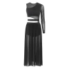 Nyeemya Đầm Khiêu Vũ Nữ Lyrical Cổ Tròn Sheer Lưới 689.040₫ 8