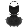 Nyeemya Đầm Latin Khiêu Vũ Bé Gái Dây Không Tay Cutout Lấp Lánh Kim Cương Bodice 6