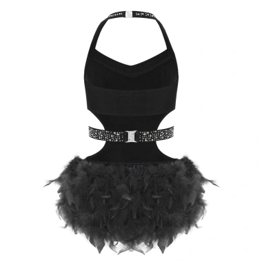 Nyeemya Đầm Latin Khiêu Vũ Bé Gái Dây Không Tay Cutout Lấp Lánh Kim Cương Bodice 6 Nyeemya Đầm Latin Khiêu Vũ Bé Gái Dây Không Tay Cutout Lấp Lánh Kim Cương Bodice 6