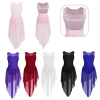 Nyeemya Đầm Leotard Bé Gái Không Tay Nối Mở Lưng, Cao Thấp Viền Múa Ba Lê - Giá giảm 267.840đ