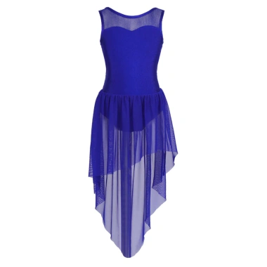 Nyeemya Đầm Leotard Bé Gái Không Tay Nối Mở Lưng, Cao Thấp Viền Múa Ba Lê - Giá giảm 267.840đ