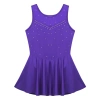Nyeemya Đầm Leotard Bé Gái Lấp Lánh Kim Cương Tulle Giả Mặt Sau Trượt Băng Con Lăn 356.400₫ 3