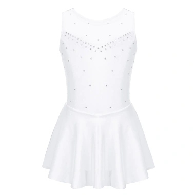 Nyeemya Đầm Leotard Bé Gái Lấp Lánh Kim Cương Tulle Giả Mặt Sau Trượt Băng Con Lăn 356.400₫