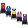 Nyeemya Đầm Sequin Bé Gái Không Tay, Lưng Móc Khóa, Khiêu Vũ Latin – Giá 414.720 VND
