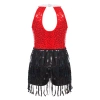 Nyeemya Đầm Sequin Bé Gái Không Tay, Lưng Móc Khóa, Khiêu Vũ Latin – Giá 414.720 VND 3